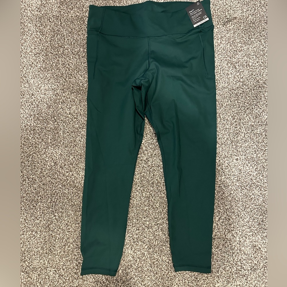 NWT Gap Fit XL Full length high compression legging w/pockets Pine Green